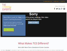 Tablet Screenshot of certifiedcareercoaches.com